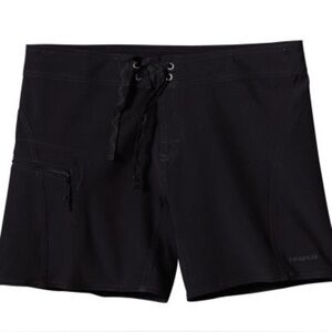 Patagonia Meridian Board Shorts Womens in Black Swim Shorts